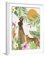 Feline Tropics I-Janet Tava-Framed Art Print