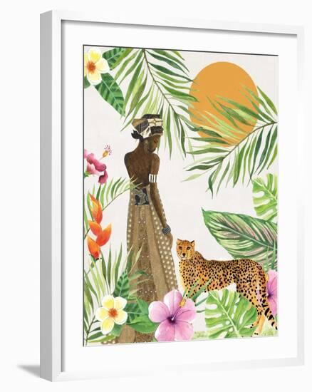 Feline Tropics I-Janet Tava-Framed Art Print