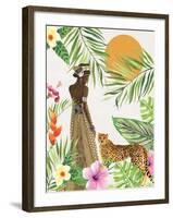 Feline Tropics I-Janet Tava-Framed Art Print