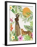 Feline Tropics I-Janet Tava-Framed Art Print