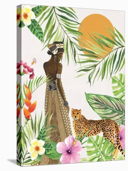 Feline Tropics I-Janet Tava-Stretched Canvas