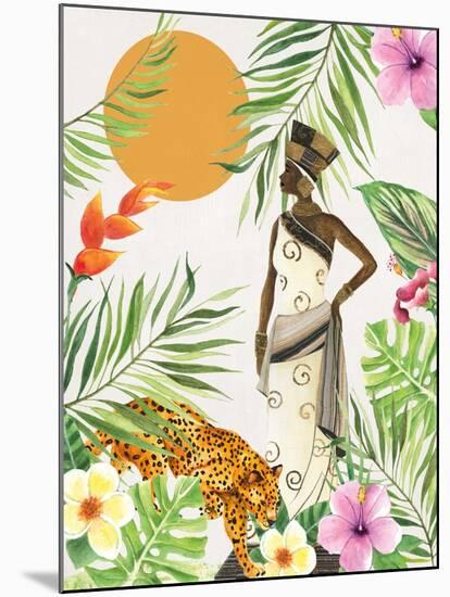 Feline Tropics II-Janet Tava-Mounted Art Print