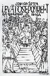 Captain Luis De Avalos Killing an Inca (Woodcut)-Felipe Huaman Poma De Ayala-Giclee Print