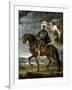 Felipe II on Horseback, Ca. 1630-Peter Paul Rubens-Framed Giclee Print