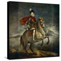 Felipe III, King of Spain (1578-1621) on Horseback-Diego Velazquez-Stretched Canvas