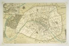 Map Showing the Growth of Paris from Its Earliest Origins to the Latest Projects Under Napoleon III-Felix Benoist-Photographic Print