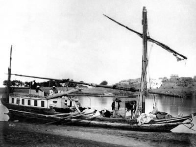 Boat on the Nile, Egypt, 1878