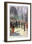 Felix Faure, President of France, Received at the Peterhof, St Petersburg, Russia, 1897-Oswaldo Tofani-Framed Giclee Print