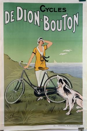 Poster Advertising the 'De Dion-Bouton' Cycles, 1925