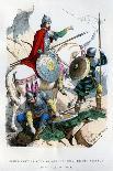 The Battle of Taillebourg, France, 1242-Felix Henri Emmanuel Philippoteaux-Giclee Print
