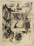 A Busy Paris Square-Felix Hilaire Buhot-Giclee Print