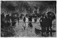 Retour Des Champs-Elysees, C1870-1900-Felix Hilaire Buhot-Giclee Print