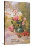 Still Life of Roses and Strawberries-Felix Hippolyte-lucas-Laminated Giclee Print