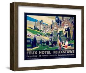 Felix Hotel, Felixstowe-null-Framed Art Print