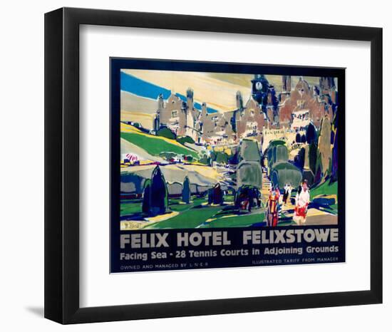 Felix Hotel, Felixstowe-null-Framed Art Print