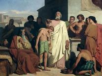 Annointing of David by Saul, 1842-Felix-Joseph Barrias-Stretched Canvas
