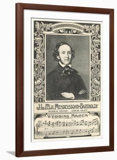 Felix Mendelssohn and Wedding March-null-Framed Art Print