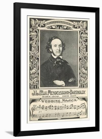 Felix Mendelssohn and Wedding March-null-Framed Art Print