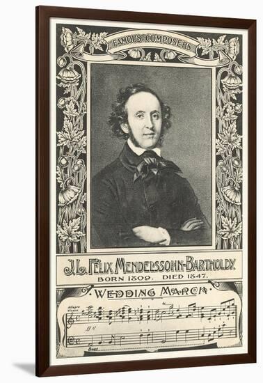 Felix Mendelssohn and Wedding March-null-Framed Art Print