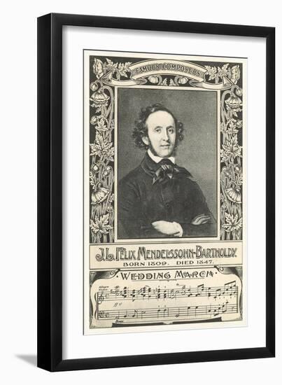 Felix Mendelssohn and Wedding March-null-Framed Art Print