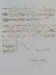 Autograph Manuscript D of 'Im Fruhling', Opus 9 No 4, Dated 6/12/1845, 2 Pages, 55 Bars-Félix Mendelssohn-Bartholdy-Stretched Canvas