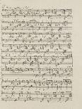 Autograph Manuscript D of 'Im Fruhling', Opus 9 No 4, Dated 6/12/1845, 2 Pages, 55 Bars-Félix Mendelssohn-Bartholdy-Stretched Canvas