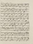 Autograph Manuscript D of 'Im Fruhling', Opus 9 No 4, Dated 6/12/1845, 2 Pages, 55 Bars-Félix Mendelssohn-Bartholdy-Framed Giclee Print