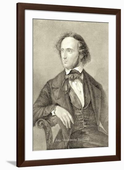 Felix Mendelssohn Bartholdy-null-Framed Art Print