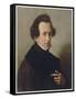 Felix Mendelssohn Composer in 1835-W. Von Schadow-Framed Stretched Canvas