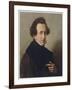 Felix Mendelssohn Composer in 1835-W. Von Schadow-Framed Art Print