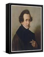 Felix Mendelssohn Composer in 1835-W. Von Schadow-Framed Stretched Canvas