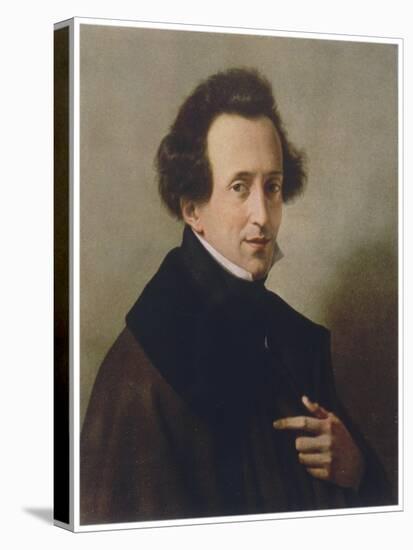 Felix Mendelssohn Composer in 1835-W. Von Schadow-Stretched Canvas