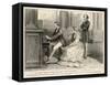 Felix Mendelssohn Listens to Prince Albert Play the Organ-null-Framed Stretched Canvas