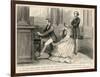 Felix Mendelssohn Listens to Prince Albert Play the Organ-null-Framed Art Print