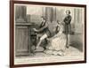 Felix Mendelssohn Listens to Prince Albert Play the Organ-null-Framed Art Print