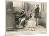 Felix Mendelssohn Listens to Prince Albert Play the Organ-null-Mounted Art Print