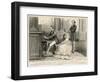 Felix Mendelssohn Listens to Prince Albert Play the Organ-null-Framed Art Print