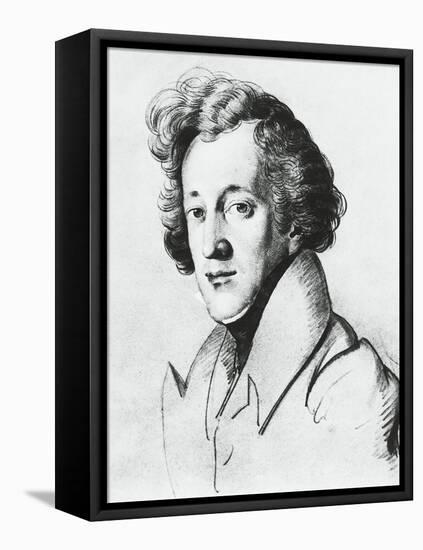 Felix Mendelssohn, Portrait-Johann Joseph Schmeller-Framed Stretched Canvas