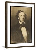 Felix Mendelssohn the German Composer-null-Framed Art Print