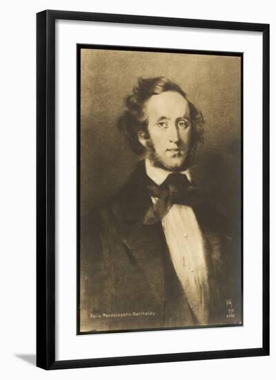 Felix Mendelssohn the German Composer-null-Framed Art Print