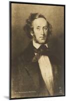 Felix Mendelssohn the German Composer-null-Mounted Art Print