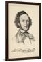 Felix Mendelssohn the German Composer-null-Framed Art Print