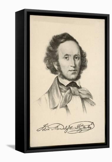 Felix Mendelssohn the German Composer-null-Framed Stretched Canvas