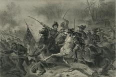 Struggle on a Bridge During the Retreat from Manassas, Virginia, (1862-186)-Felix Octavius Carr Darley-Giclee Print