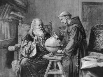 Galileo Galilei Demonstrates His Astronomical Theories to a Monk-Felix Parra-Framed Stretched Canvas