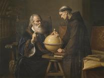 Galileo Galilei Demonstrates His Astronomical Theories to a Monk-Felix Parra-Framed Photographic Print