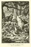 Human Sacrifice by a Gaulish Druid, from "Histoire De France" by L.P. Anquetil, 1851-Felix Philippoteaux-Giclee Print