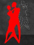 Red Couple Dance-Felix Podgurski-Art Print