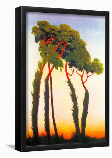 Felix Vallotton Five Trees Art Print Poster-null-Framed Poster