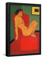 Felix Vallotton Nude in a Red Armchair Art Print Poster-null-Framed Poster